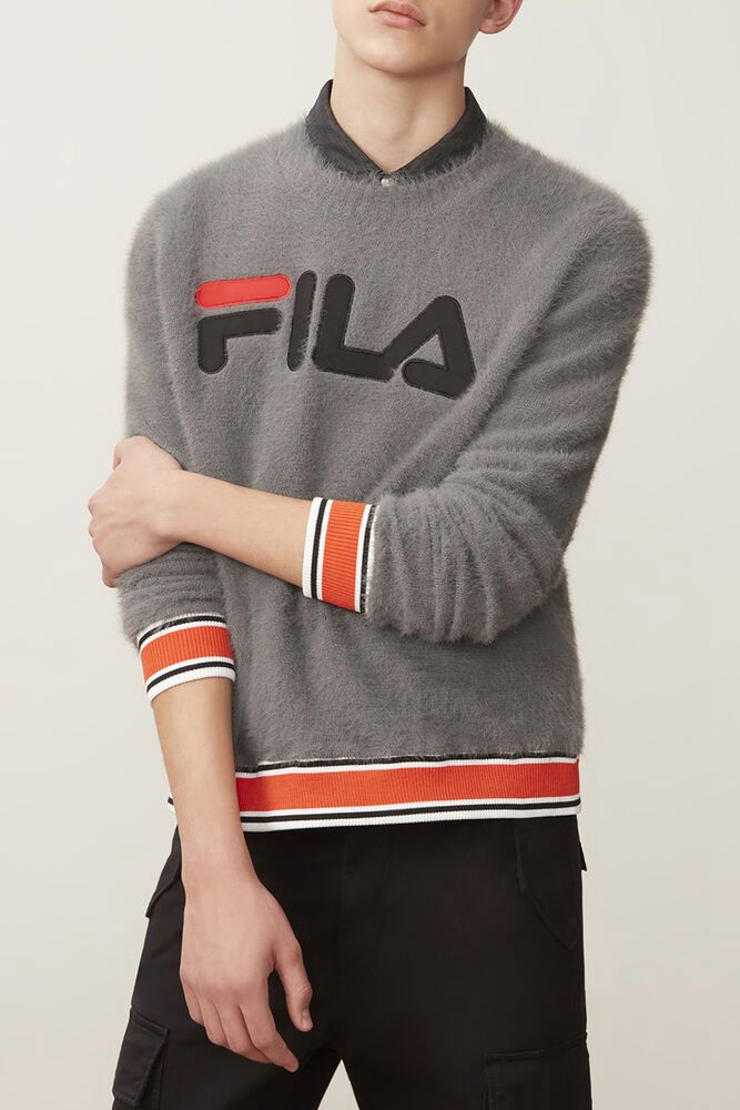 Fila Sweatshirt Mens Grey Cash Sweater - Ireland 30987-LTKQ